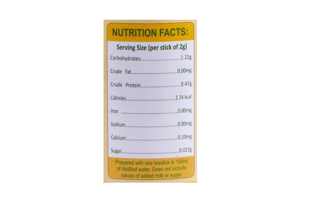 Crave Natura Lemon Green Tea Sticks   Container  40 grams